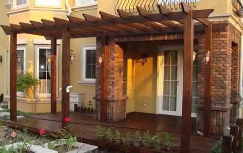 The picture of wooden structure