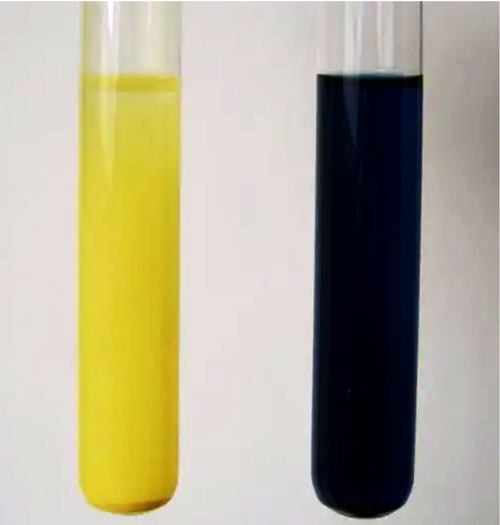 yellow crystalline precipitate