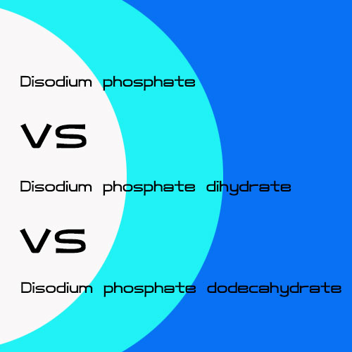 The comparation of these three chemicals