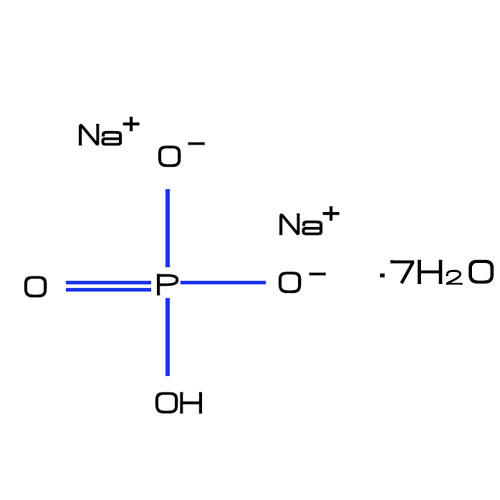 chemical structure of disodium phophate heptahydrate