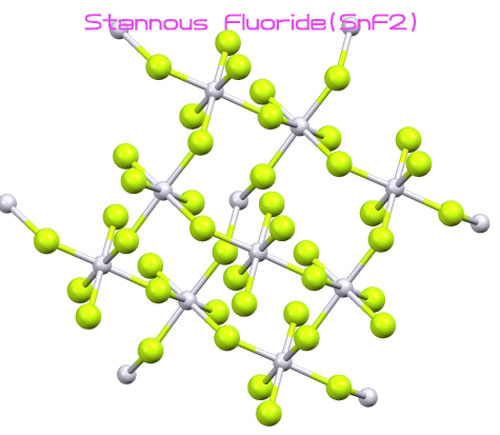Stannous fluoride structure