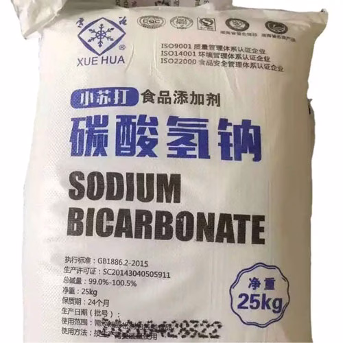 sodium bicarbonate product in bag