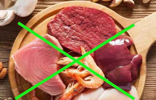 diets with rich purines